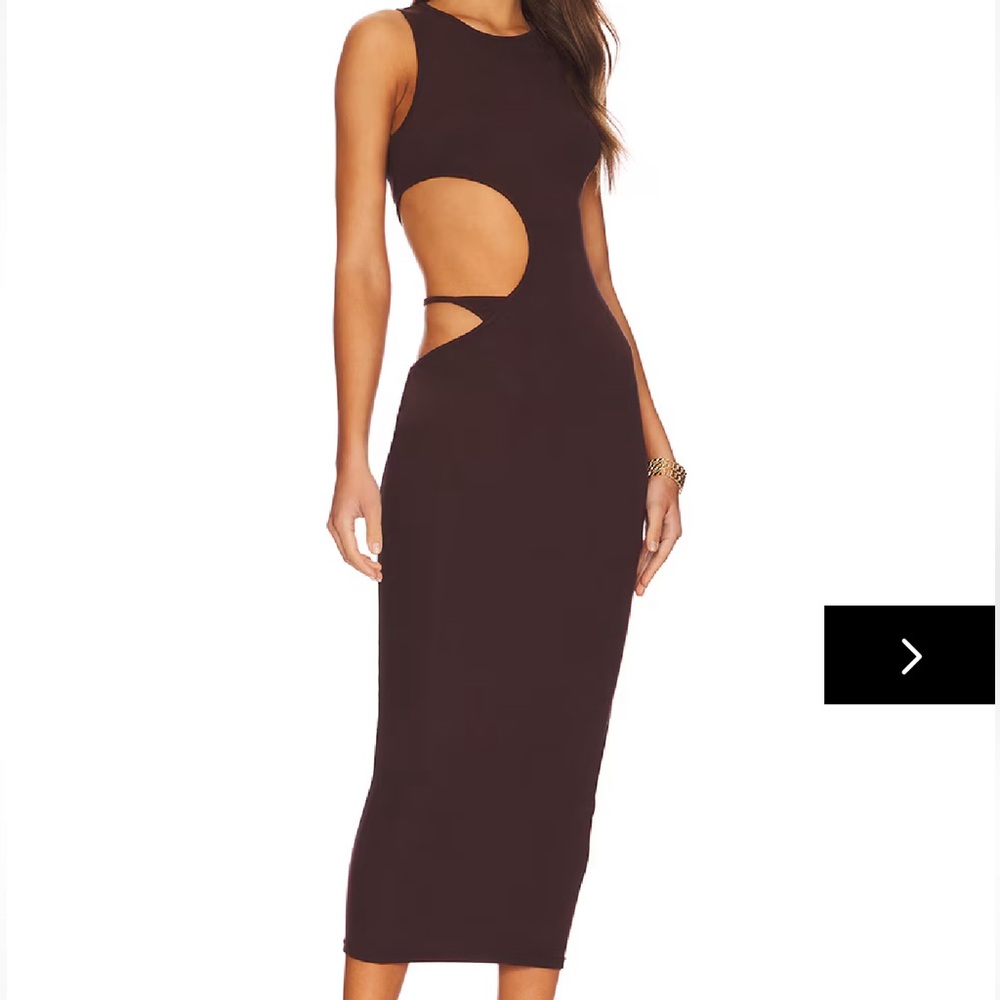 superdown louella cut out dress | Brown | Medium